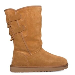 UGG Allegra Bow ll Suede Boots Chestnut SZ 11
